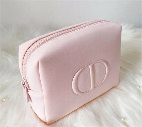 dior make up bag in vernice|dior pink makeup bag.